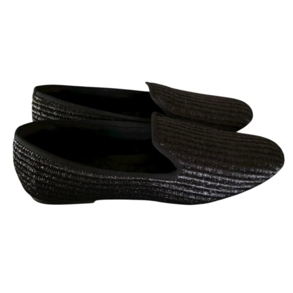 Birdies The Starling Flat in Black Raffia 9 - Picture 3 of 7